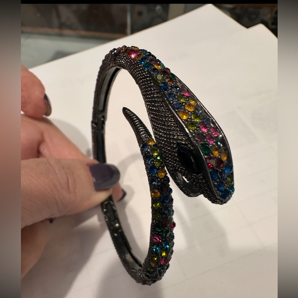 Multicolor Crystal Snake Bracelet